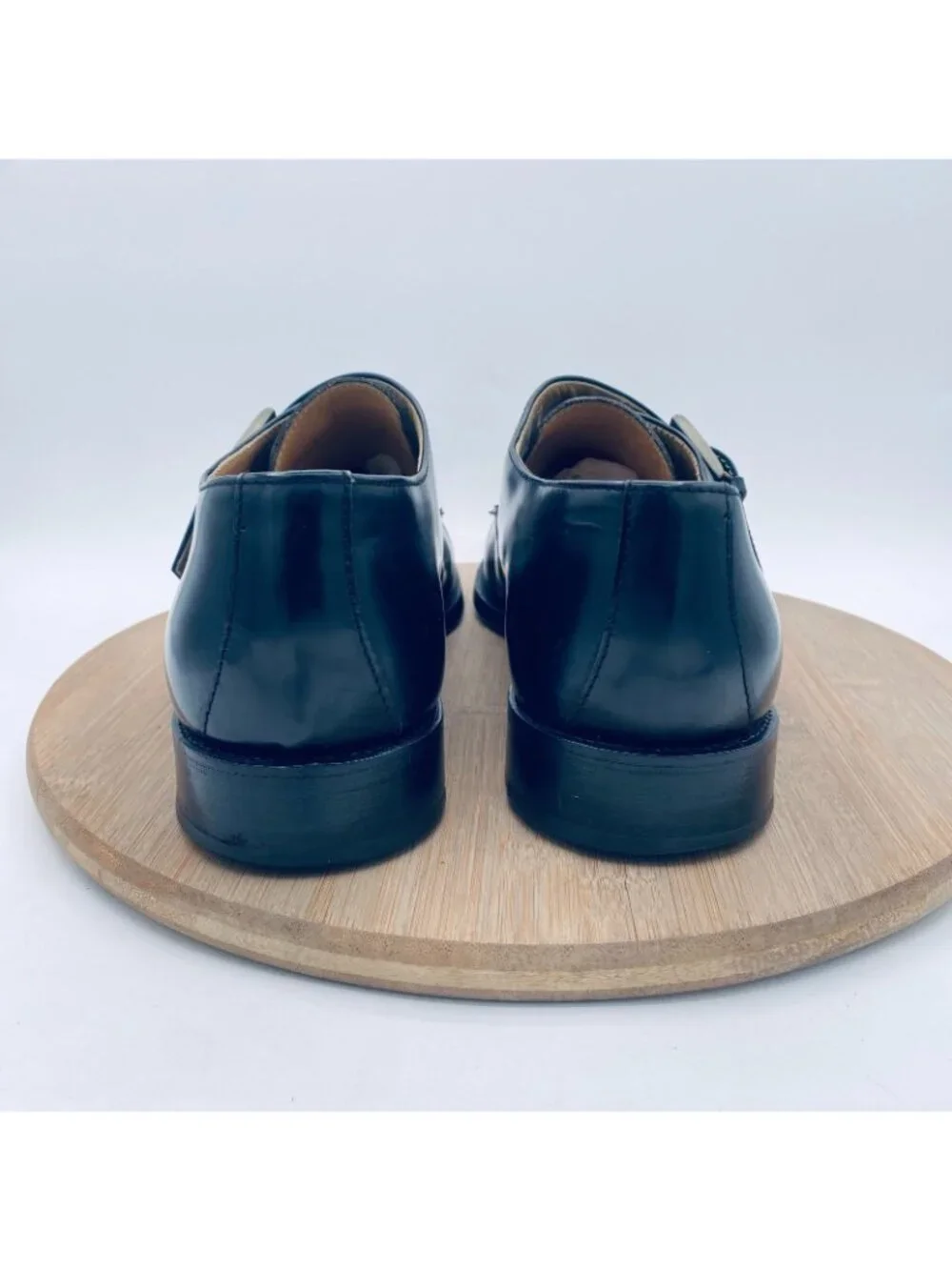 To Boot New York Mens Shoes 12 Black Leather Monk Strap Oxfords Italy